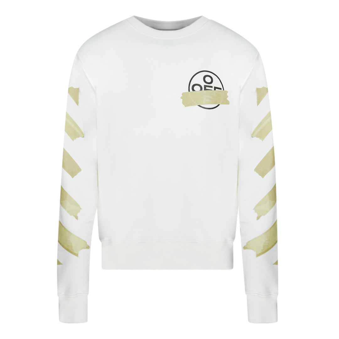 Off White Mens Omba025R20E300020148 Jumper White