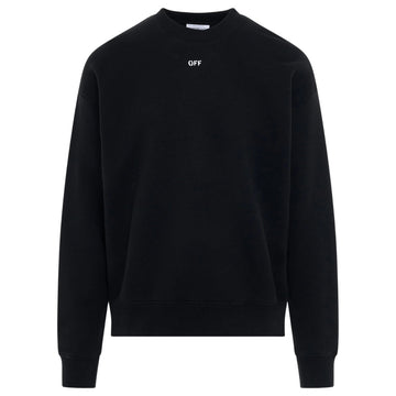 Off White Mens Omba054F23Fle0011001 Sweatshirt Black