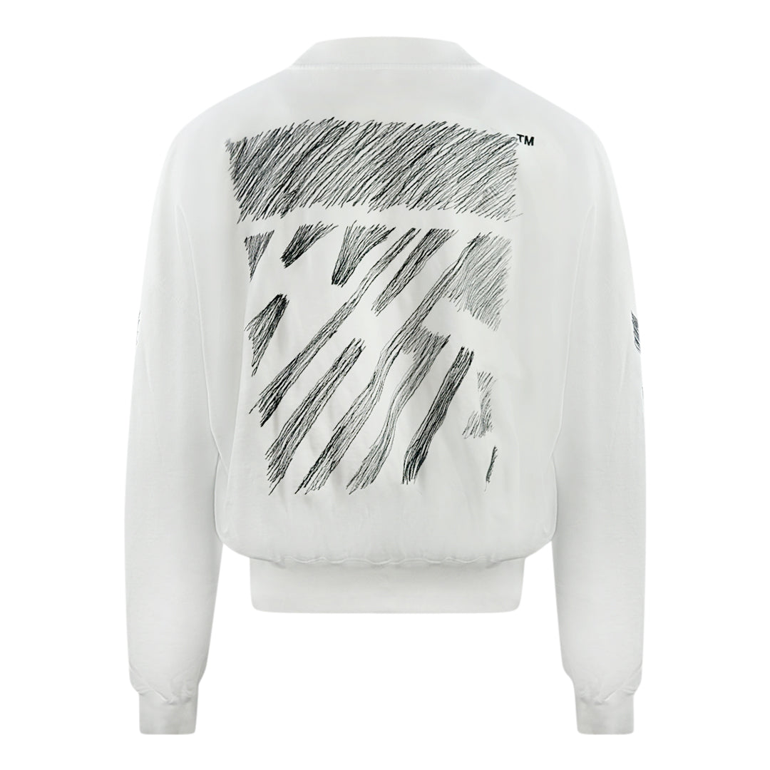 Off White Mens Omba67S23Fle0040 0110 Jumper White