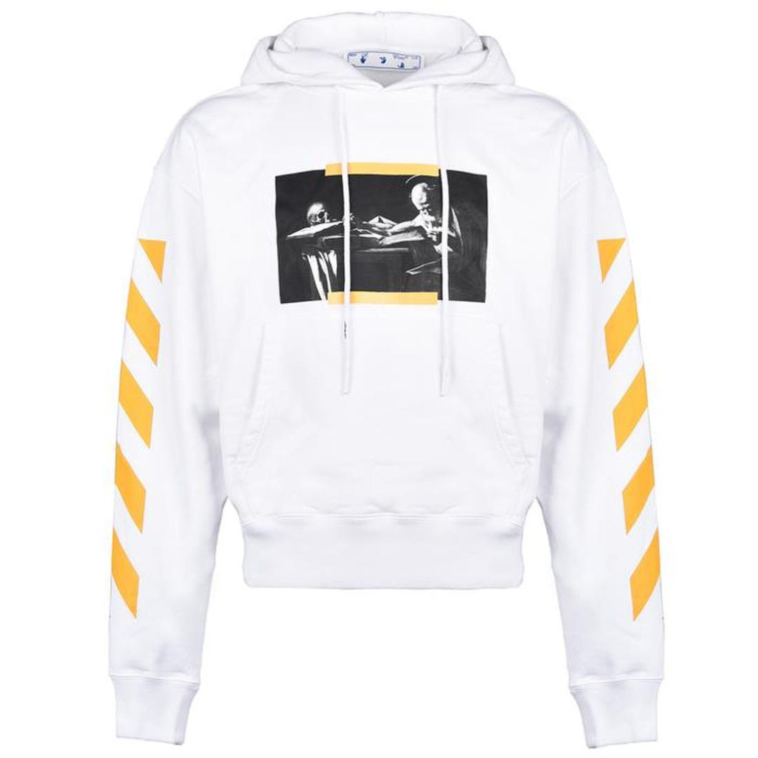 Off White Mens Hoodie White