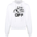 Off White Caterpillar White Hoodie - Nova Clothing