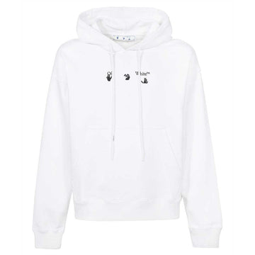 Off White Mens Hoodie Ombb085F21Fle0170110 White - Style Centre Wholesale