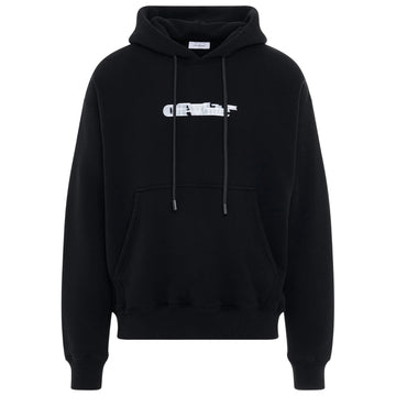 Off White Mens Ombb085F23Fle0021001 Hoodie Black