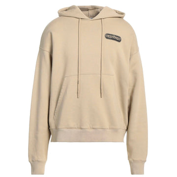 Off White Mens Ombb085S22Fle0031710 Hoodie Beige