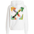 Off White Mens Ombb097S23Fle0040184 Hoodie White - Style Centre Wholesale