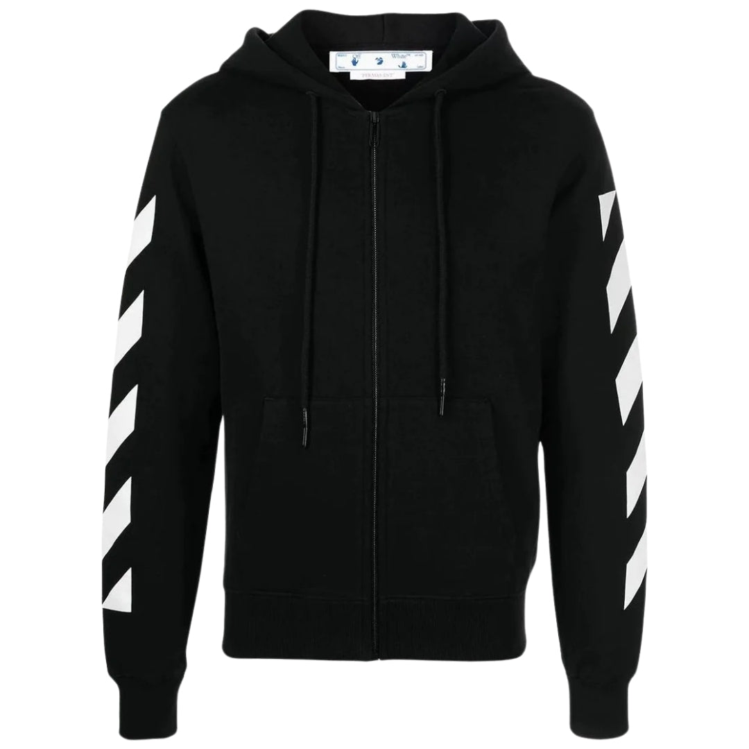 Off White Mens Ombe013C99Fle0061001 Hoodie Black