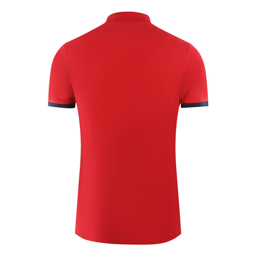 Aquascutum Mens P00523 52 Polo Shirt Red