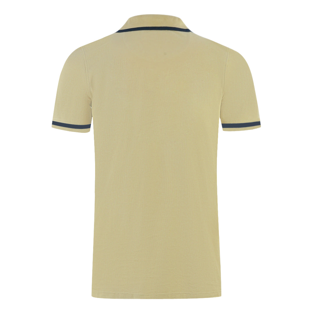 Aquascutum Mens P00723 12 Polo Shirt Beige