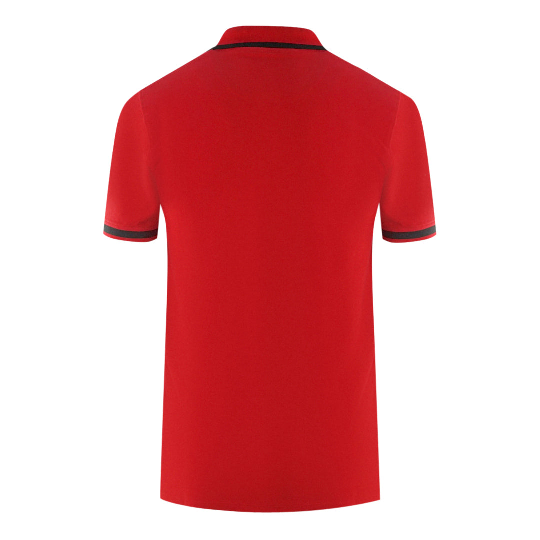 Aquascutum Mens P01023 52 Polo Shirt Red