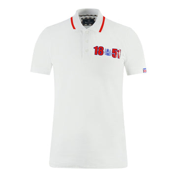 Aquascutum Mens P01323 01 Polo Shirt White