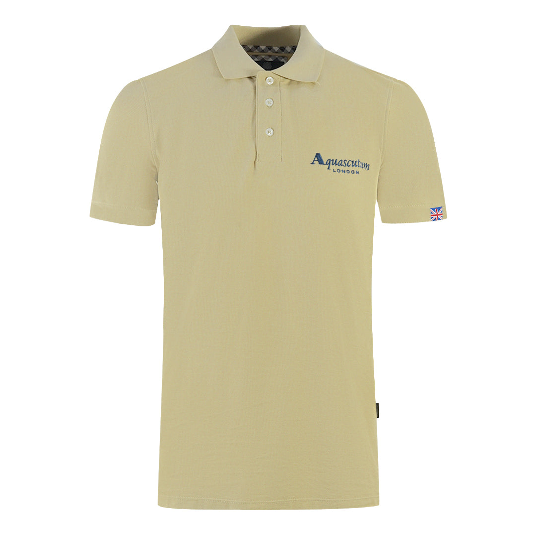 Aquascutum Mens P01523 12 Polo Shirt Beige