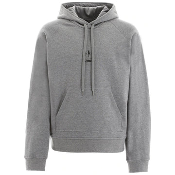 Neil Barrett Lightning Bolt Logo Grey Hoodie - Nova Clothing