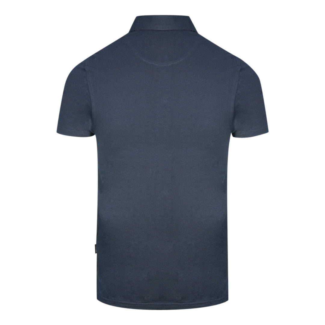 Aquascutum Mens Qmp021 85 Polo Shirt Navy