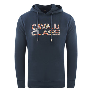 Cavalli Class Mens Rxt65F Cf062 04926 Sweatshirt Navy Blue