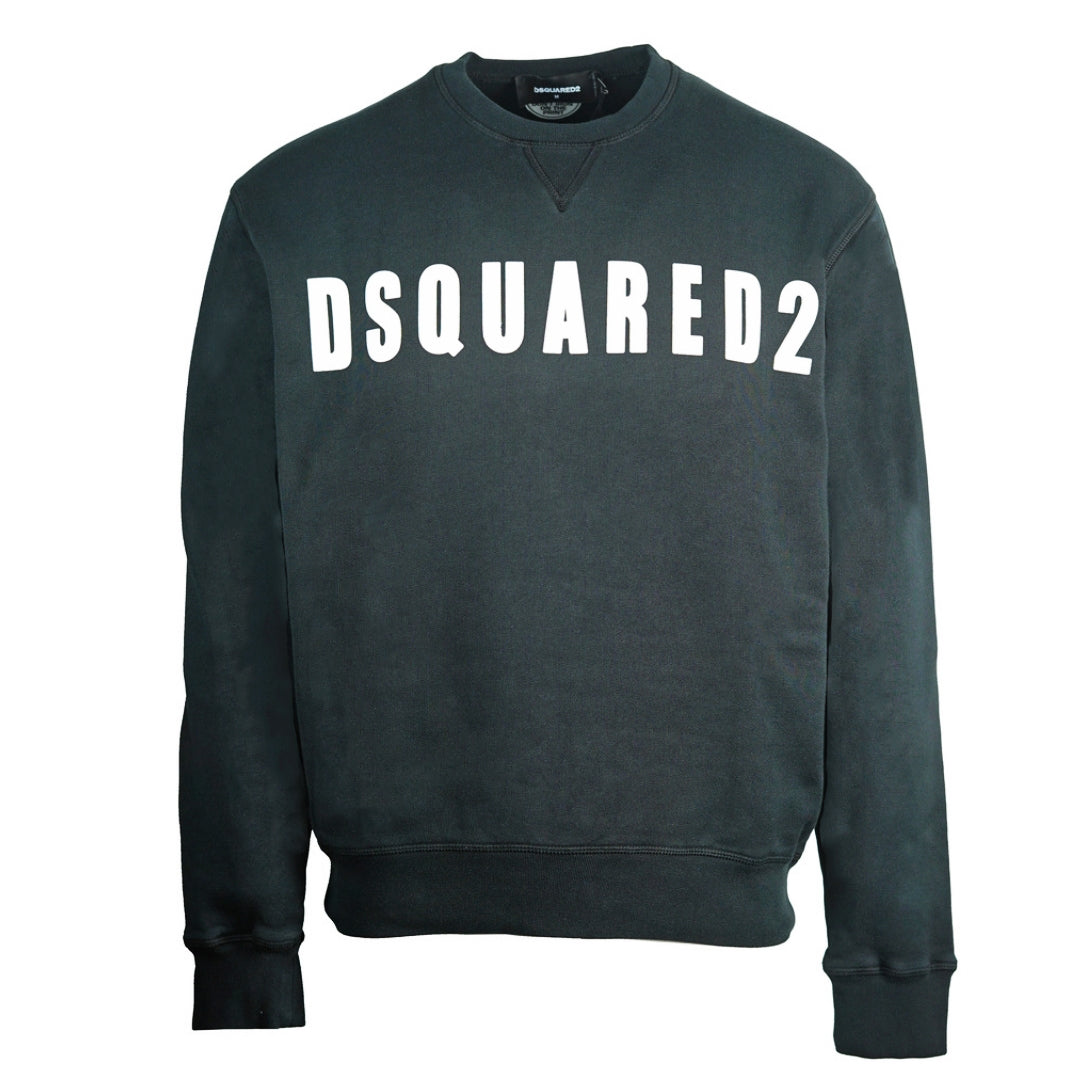 Dsquared2 Large Logo Print Black Jumper - Nova Clothing