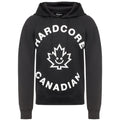 Dsquared2 Hardcore Canadian Maple Leaf Logo Black Hoodie - Nova Clothing