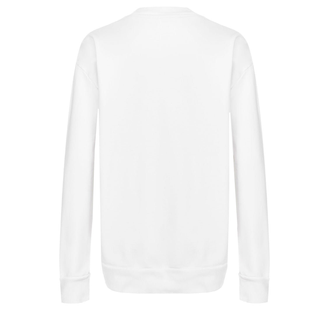 Diesel Mens Sweater S Crew Division 100 White