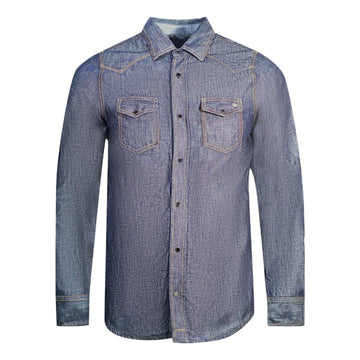 Diesel Mens Sonora Shirt Blue