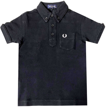 Fred Perry Boys Sy1503 102 Polo Shirt Black