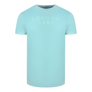 Aquascutum Mens T00123 78 T Shirt Sky Blue