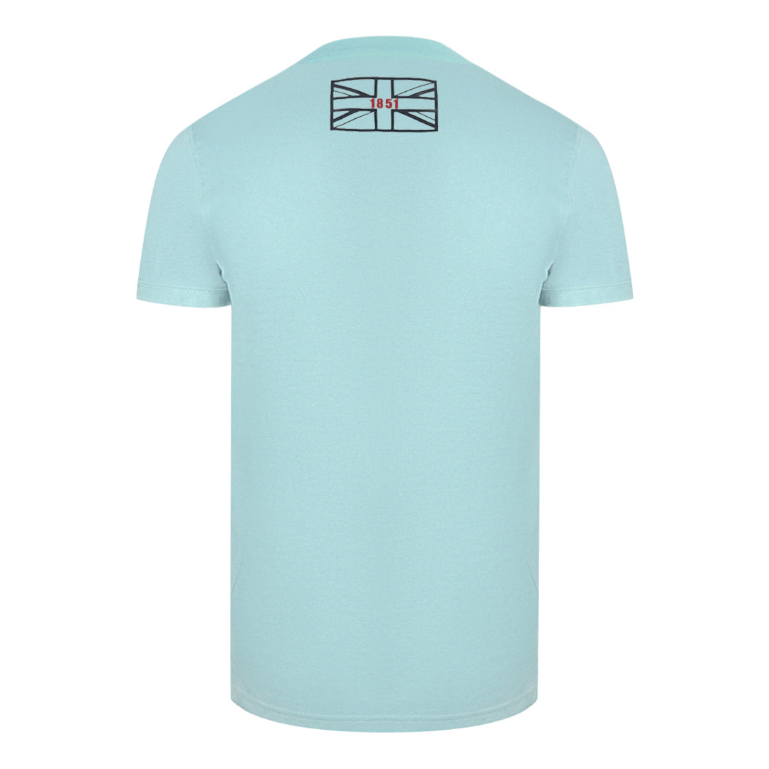 Aquascutum Mens T00723 78 T Shirt Sky Blue