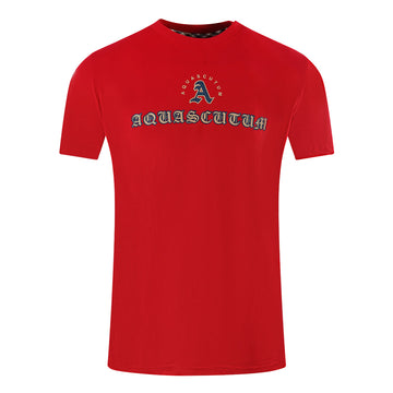 Aquascutum Mens T00923 52 T Shirt Red